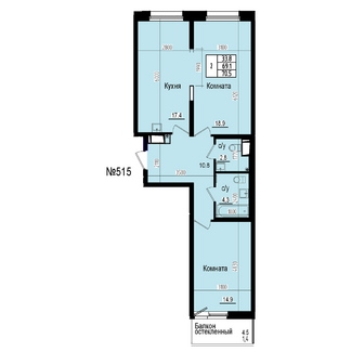 Двухкомнатная №515
